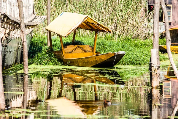 Shikara boat in Dal lake , Kashmir India — Stock Photo, Image