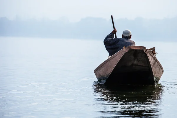 Shikara boat in Dal lake , Kashmir India — Stock Photo, Image