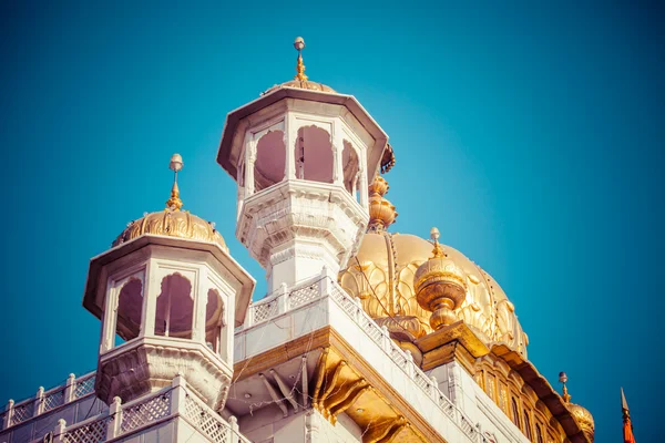Templo de Ouro Sikh gurdwara (Harmandir Sahib). Amritsar, Punjab, Índia — Fotografia de Stock