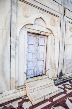 Taj mahal, ünlü tarihi bir anıt, bir anıt aşk, Hindistan, agra, uttar Pradesh büyük beyaz mermer mezar