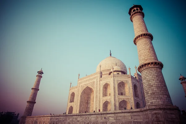 Taj mahal, słynnych zabytków, pomnik miłości, największe biały nagrobek marmur w Indiach, agra, uttar pradesh — Zdjęcie stockowe