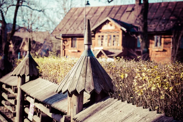 Cabaña tradicional de madera pulida de Zakopane, Polonia . —  Fotos de Stock