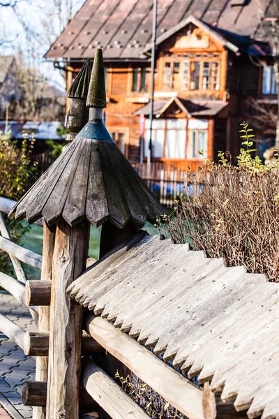 传统波兰木制小屋从华沙，波兰. — 图库照片