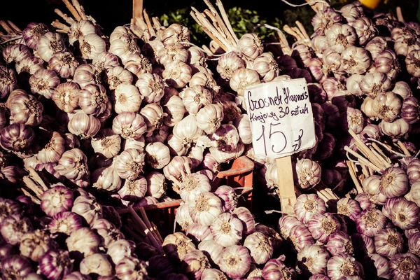 ザコパネ、ポーランドの伝統的な野菜の市場. — ストック写真