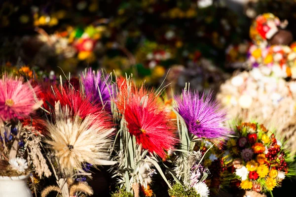 Ramo de flores secas en Zakopane, Polonia —  Fotos de Stock