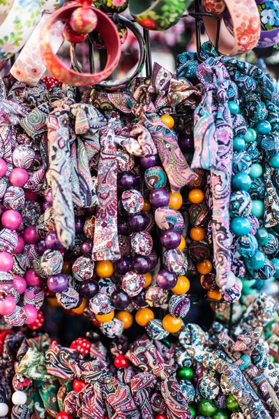 Colorful beads according to the art of contemporary mountaineers from Zakopane — Stock Photo, Image