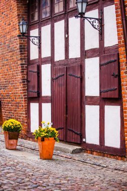 13. yüzyılda leaning tower (krzywa wieza), torun, Polonya
