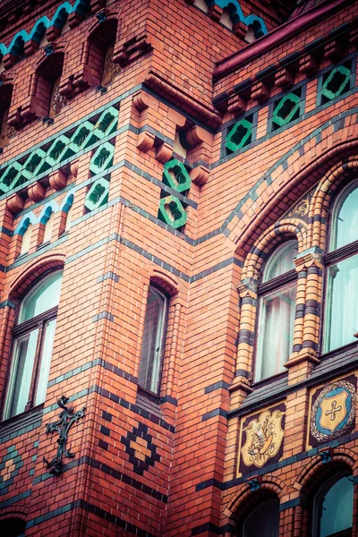 Традиционная архитектура в знаменитом польском городе, Торунь, Польша . — стоковое фото
