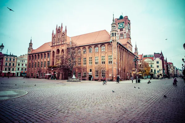 Gothic tower of town hall in Torun-city on The World Heritage List. — Stock Photo, Image