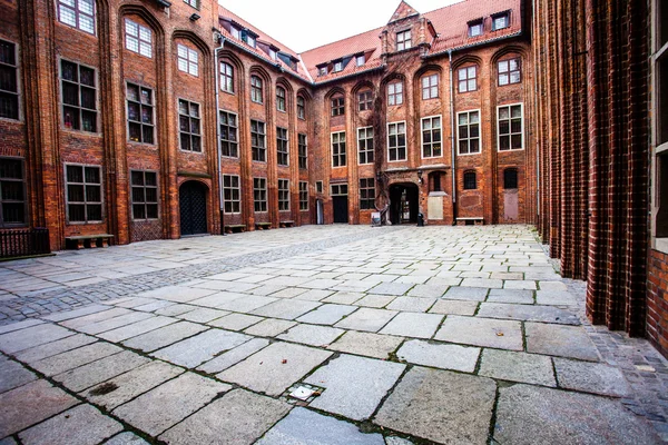 Traditionele architectuur in beroemde Poolse stad, torun, Polen. — Stockfoto