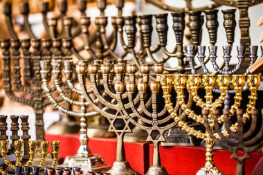 Menorah Satılık dükkan jerusalem eski şehir piyasada.