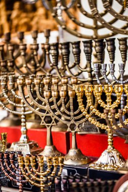 Menorah Satılık dükkan jerusalem eski şehir piyasada.
