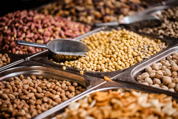 Trockenfrüchte auf dem Markt in jerusalem, Israel — Stockfoto