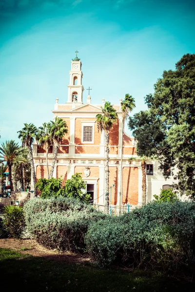 Biserica Sf. Petru este o biserică franciscană din Jaffa, parte din Tel Aviv, Israel. . — Fotografie, imagine de stoc