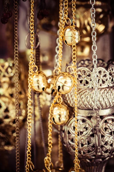 Geschäft mit religiösem Souvenir in der Altstadt von jerusalem — Stockfoto