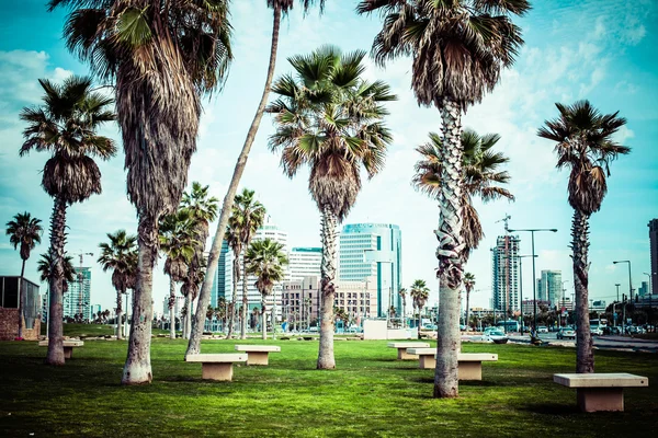 Weergave van tel aviv, Israël. — Stockfoto