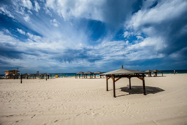 View of Tel-Aviv beach, Israel. — Stock Photo, Image