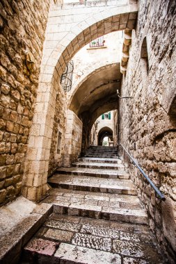 dar taş sokaklar eski tel Aviv, İsrail