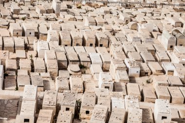 Kudüs, İsrail ile Yahudi Mezarlığı.