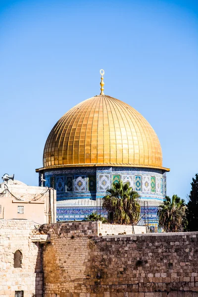 Mousque of Al-aqsa (Cupola della Roccia) nella Città Vecchia - Gerusalemme, Israele — Foto Stock