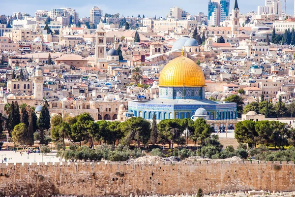 Mousque de Al-aqsa (Cúpula da Rocha) na Cidade Velha - Jerusalém, Israel — Fotografia de Stock