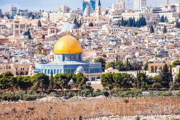 Mousque of Al-aqsa (Dome of the Rock) in Old Town - Jerusalem, Israel — Stock Photo, Image
