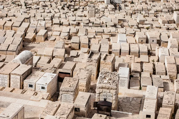 Еврейское кладбище в Иерусалиме, Израиль . — стоковое фото