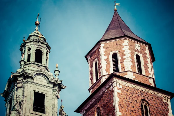 Wawelkathedrale - berühmtes polnisches Wahrzeichen auf dem Wawelhügel in Krakau — Stockfoto
