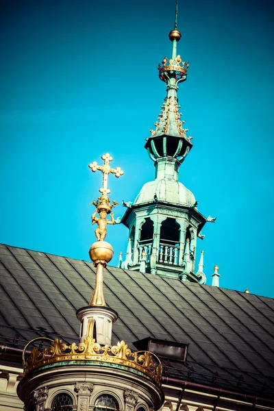 Catedral de Wawel - famoso monumento polaco en la colina de Wawel en Cracovia — Foto de Stock