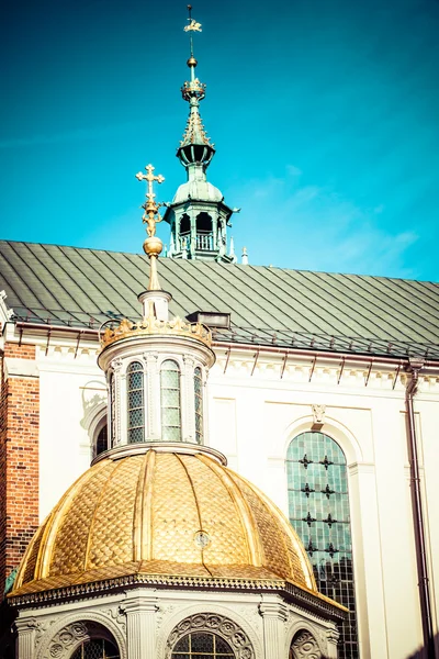 Catedral de Wawel - famoso monumento polaco en la colina de Wawel en Cracovia —  Fotos de Stock