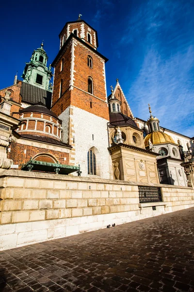 ヴァヴェル城の大聖堂 - 有名なポーランドのクラクフ ヴァヴェルの丘上のランドマーク — ストック写真