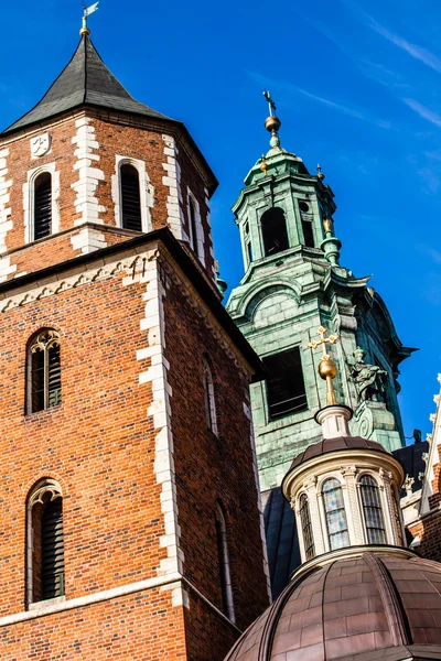 Wawel Cathedral - famous Polish landmark on the Wawel Hill in Cracow — Stock Photo, Image