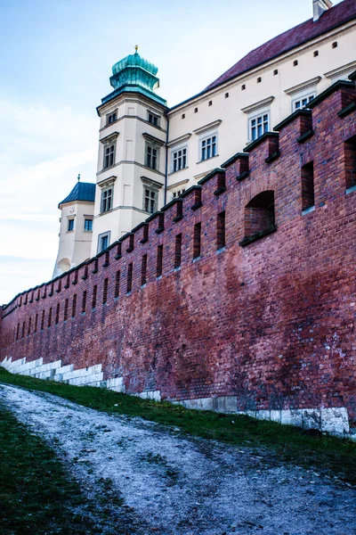 Polsko, wawel, katedrála, část hradu wawel komplexu v Krakově — Stock fotografie