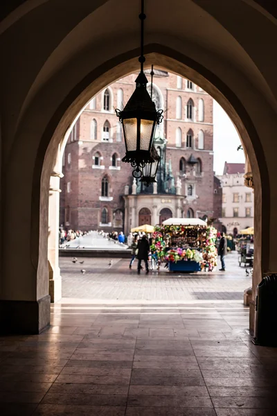 Sukiennic domu w centrum Krakowa. — Zdjęcie stockowe