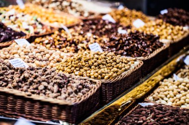 kuru meyveler (la boqueria, barcelona ünlü place Market)