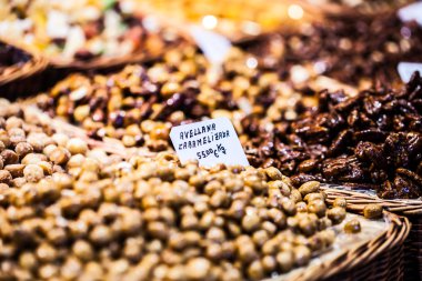 kuru meyveler (la boqueria, barcelona ünlü place Market)