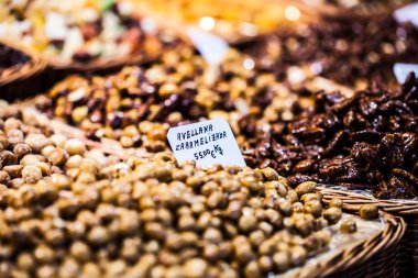 kuru meyveler (la boqueria, barcelona ünlü place Market)