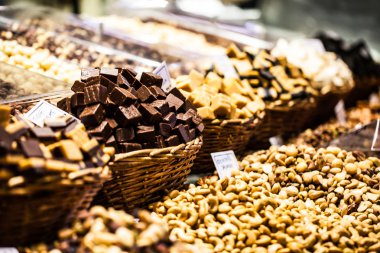 kuru meyveler (la boqueria, barcelona ünlü place Market)