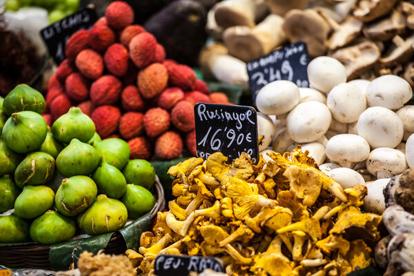 Fruits market, in La Boqueria,Barcelona famous marketplace