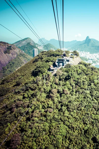 El teleférico a Pan de Azúcar en Río de Janeiro —  Fotos de Stock