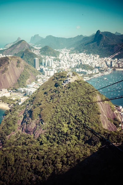 Kabelbanen til Sugar Loaf i Rio de Janeiro – stockfoto