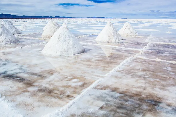 Салар де Уюні (плоскої сіллю), Болівія — стокове фото