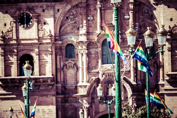 Överblick över staden Cusco, peru — Stockfoto