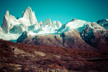 Beautiful nature landscape with Mt. Fitz Roy as seen in Los Glaciares National Park, Patagonia, Argentina