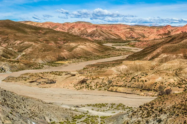 Um deserto no altiplano dos andes na Bolívia — Fotografia de Stock