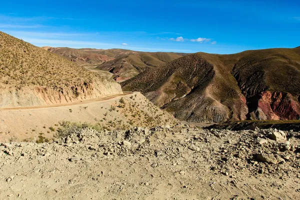 Poušť na altiplano v Andách v Bolívii — Stock fotografie