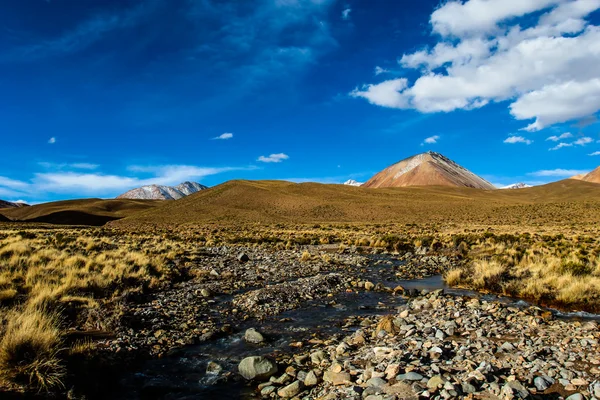 Poušť na altiplano v Andách v Bolívii — Stock fotografie