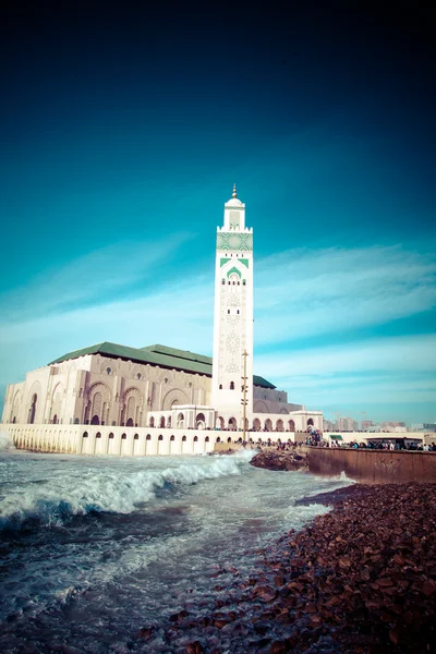 Moskén hassan II i casablanca, Afrika — Stockfoto