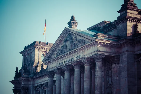 L'edificio del Reichstag (1884-1894) sede del parlamento tedesco, progettato da Paul Wallot, Berlino, Germania — Foto Stock