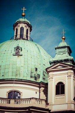 Vienna, Avusturya - ünlü peterskirche (Aziz peter Kilisesi) 